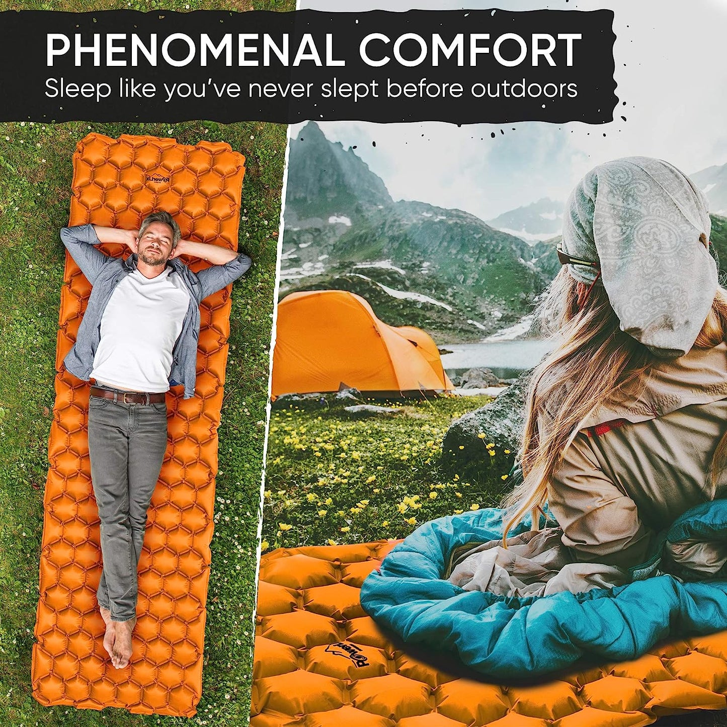 Ultralight Sleeping Pad Compact & Lightweight Camping Mattress