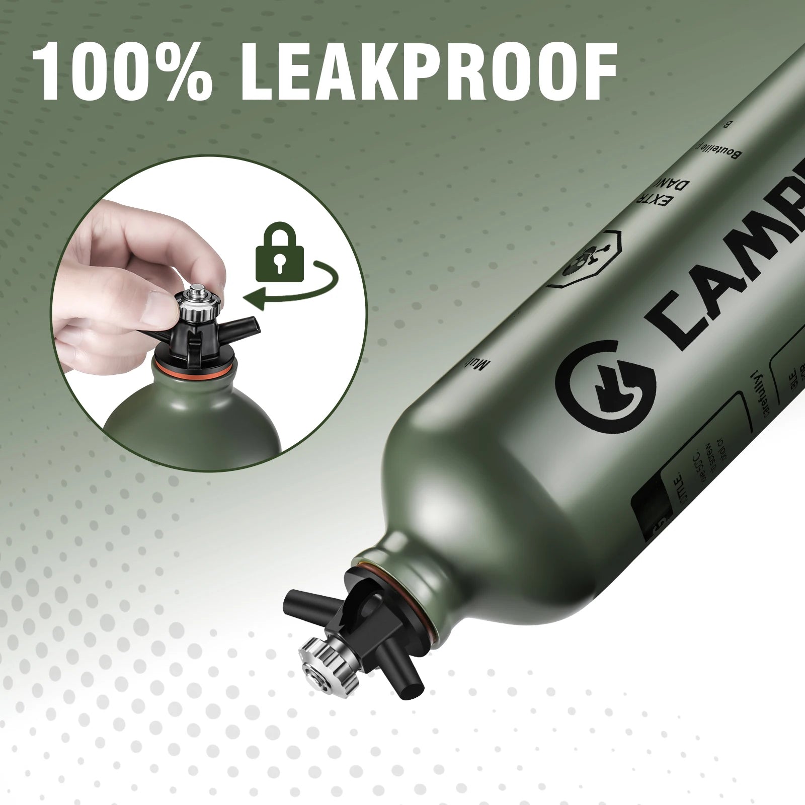 CAMPEAK Portable Aluminum Liquid Fuel Bottle