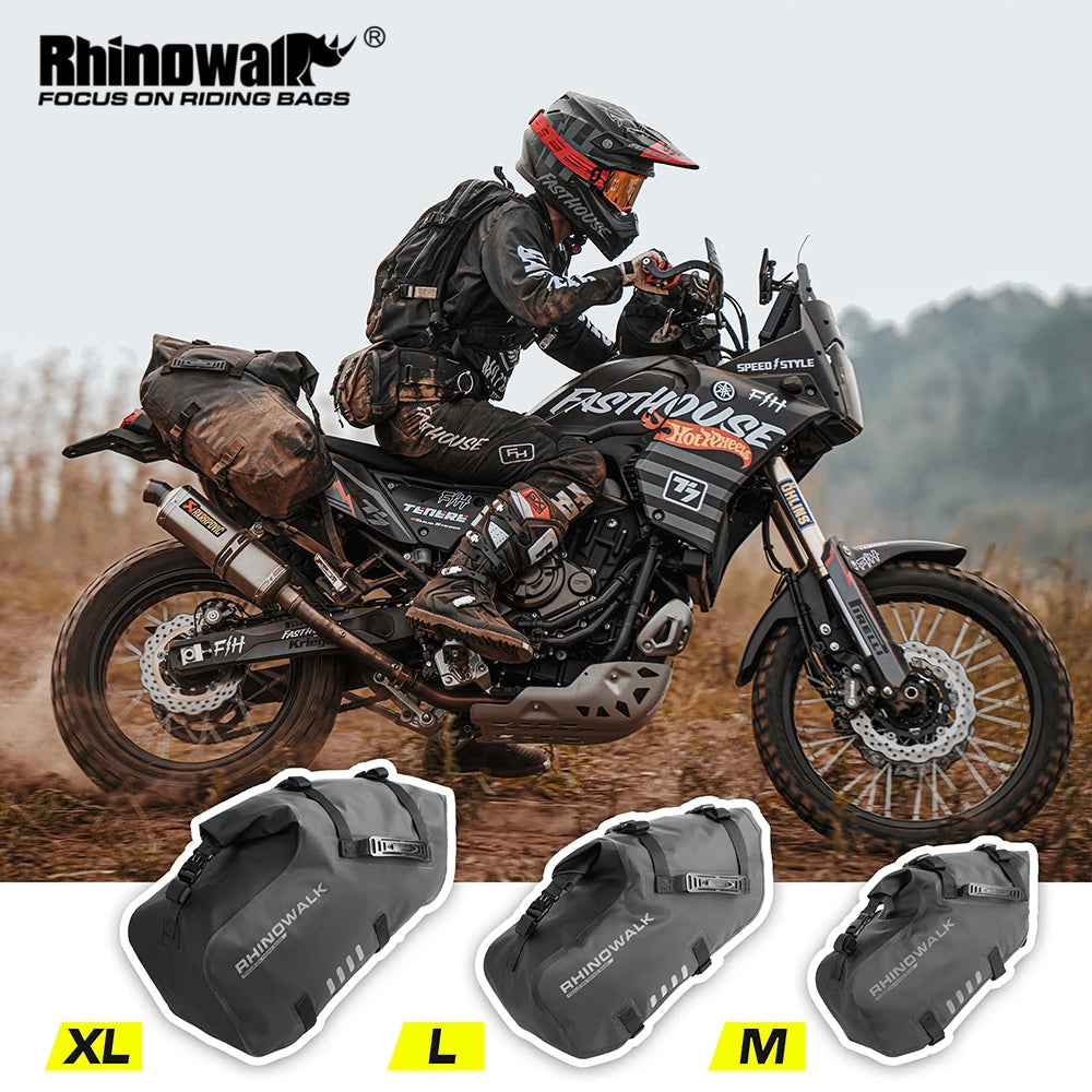 Motorcycle Side Bag 18L/28L/48L 100% Waterproof Motorbike Pannier Bag Motor Saddle Tail Seat Bag 2 Pieces 2023