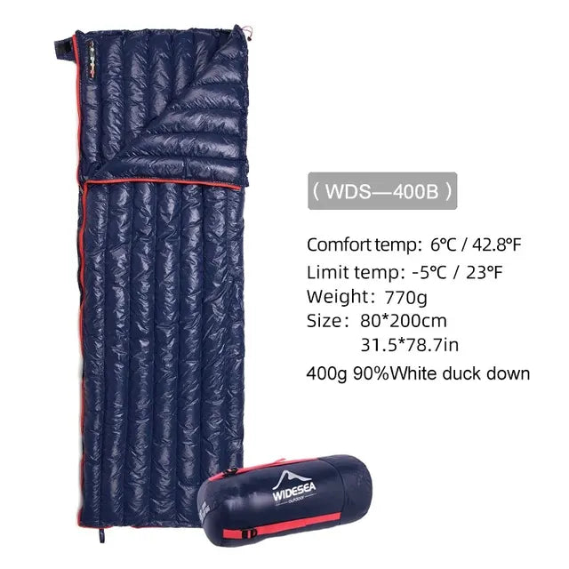 Widesea Camping Ultra-Light Sleeping Bag - Down Waterproof