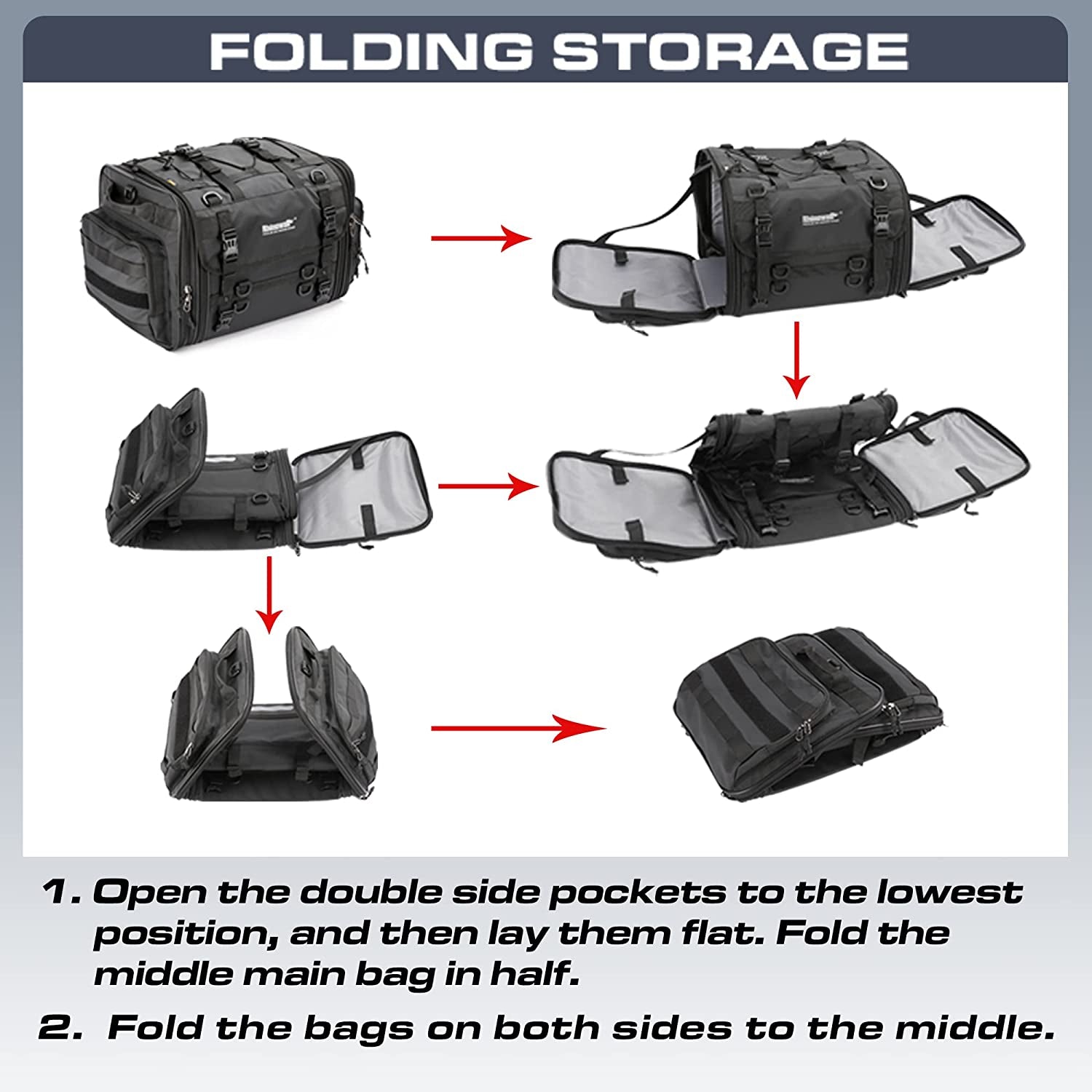 Rhinowalk Expandable Rear Luggage Bag 