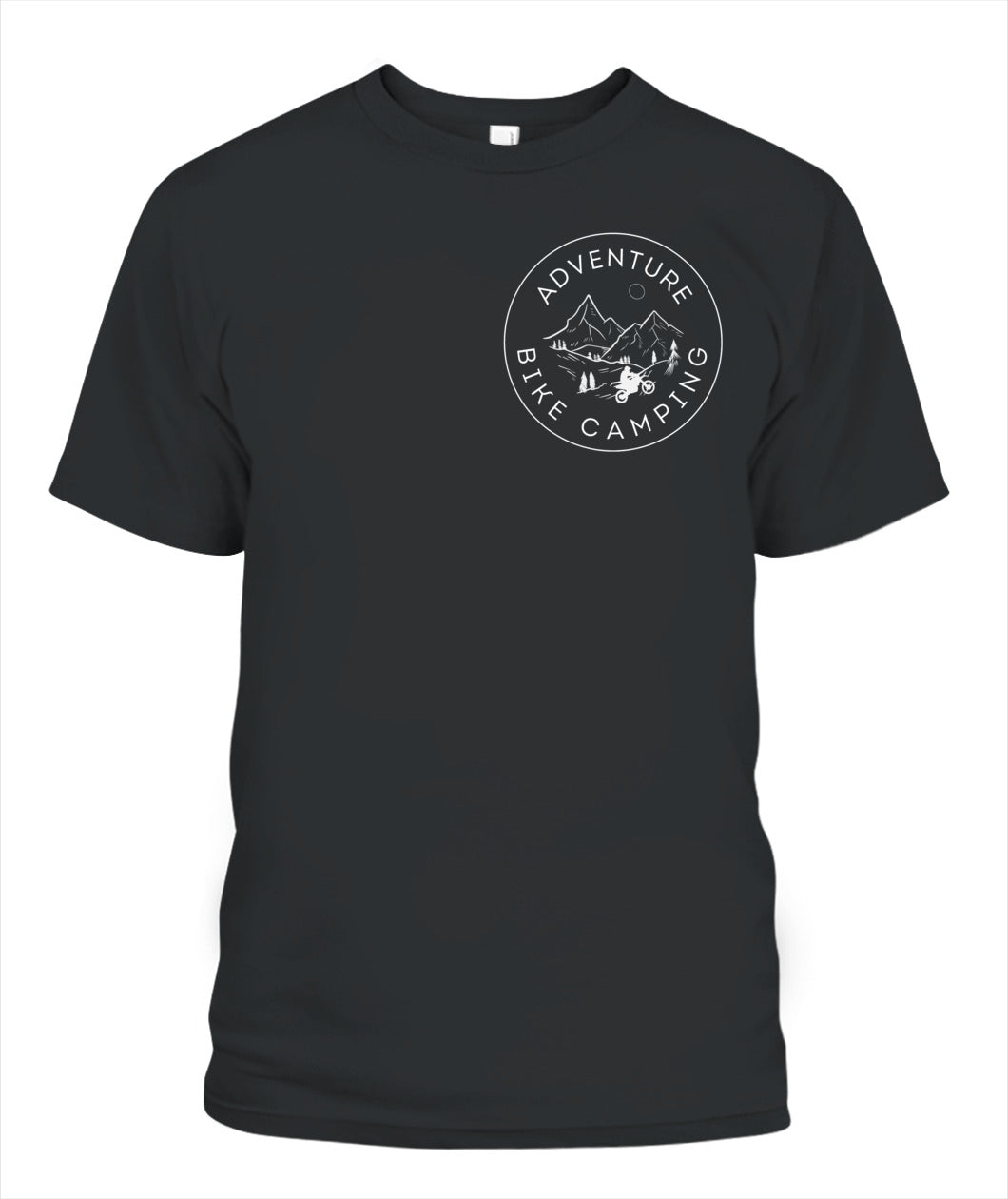 Adventure Bike Camping Logo T-Shirt 